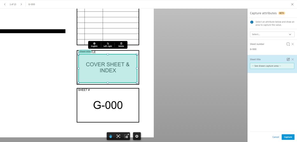 Draw sheet title block example