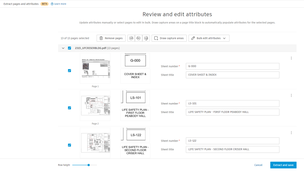 Review scan results and click "Extract and save" button 